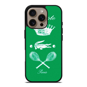 LACOSTE TENNIS PARIS iPhone 16 Pro Case Cover LACOSTE TENNIS PARIS iPhone 16 Pro Case Cover