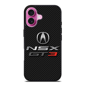 ACURA NSX GT3 LOGO CARBON iPhone 16 Plus Case Cover ACURA NSX GT3 LOGO CARBON iPhone 16 Plus Case Cover