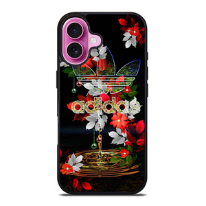 ADIDAS FLOWER PATTERN iPhone 16 Plus Case Cover ADIDAS FLOWER PATTERN iPhone 16 Plus Case Cover