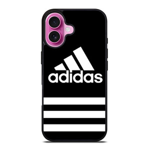 ADIDAS HORIZONTAL STRIPE LOGO iPhone 16 Plus Case Cover ADIDAS HORIZONTAL STRIPE LOGO iPhone 16 Plus Case Cover