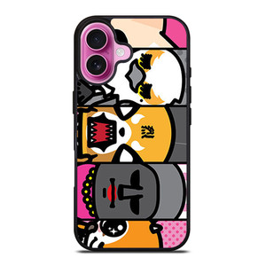 AGGRETSUKO CARTOON COLLAGE iPhone 16 Plus Case Cover AGGRETSUKO CARTOON COLLAGE iPhone 16 Plus Case Cover
