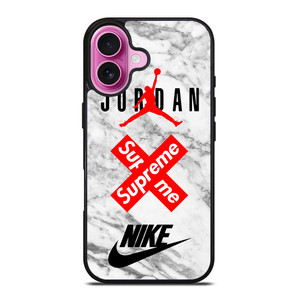 AIR JORDAN MARBLE SUPREME NIKE iPhone 16 Plus Case Cover AIR JORDAN MARBLE SUPREME NIKE iPhone 16 Plus Case Cover