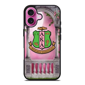 AKA PINK AND GREEN LOGO iPhone 16 Plus Case Cover AKA PINK AND GREEN LOGO iPhone 16 Plus Case Cover