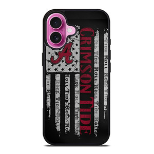 ALABAMA CRIMSON TIDE FLAG MLS iPhone 16 Plus Case Cover ALABAMA CRIMSON TIDE FLAG MLS iPhone 16 Plus Case Cover