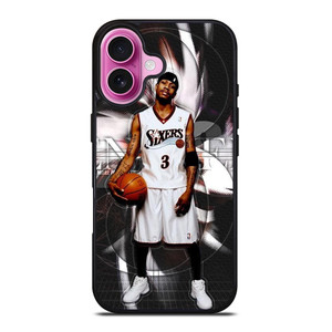 ALLEN IVERSON 3 SIXERS NBA iPhone 16 Plus Case Cover ALLEN IVERSON 3 SIXERS NBA iPhone 16 Plus Case Cover