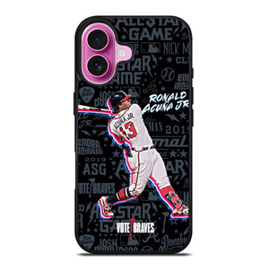 ATLANTA BRAVES ACUNA SHOOT WALL iPhone 16 Plus Case Cover