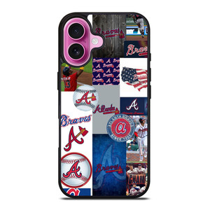ATLANTA BRAVES COLLAGE WALL iPhone 16 Plus Case Cover