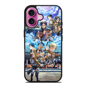 ATTACK ON TITAN ANIME CHARACTER iPhone 16 Plus Case Cover ATTACK ON TITAN ANIME CHARACTER iPhone 16 Plus Case Cover