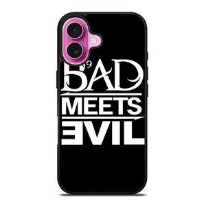 BAD MEETS EVIL RAPPER DUO LOGO iPhone 16 Plus Case Cover BAD MEETS EVIL RAPPER DUO LOGO iPhone 16 Plus Case Cover