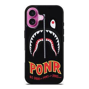 BAPE BATHING APE X PONR iPhone 16 Plus Case Cover