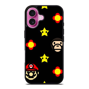 BATHING APE BAPE MARIO BROS iPhone 16 Plus Case Cover
