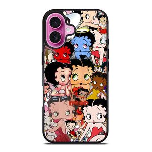 BETTY BOOP COLLAGE FACE iPhone 16 Plus Case Cover BETTY BOOP COLLAGE FACE iPhone 16 Plus Case Cover