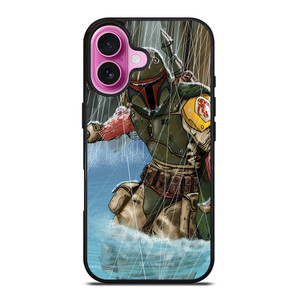 BOBA FETT STAR WARS CARTOON iPhone 16 Plus Case Cover BOBA FETT STAR WARS CARTOON iPhone 16 Plus Case Cover