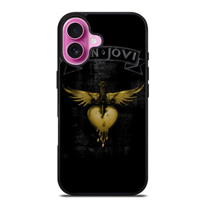 BON JOVI BAND GOLD LOGO iPhone 16 Plus Case Cover BON JOVI BAND GOLD LOGO iPhone 16 Plus Case Cover
