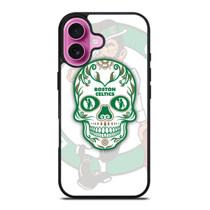 BOSTON CELTICS BASKET SKULL iPhone 16 Plus Case Cover BOSTON CELTICS BASKET SKULL iPhone 16 Plus Case Cover