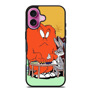 BUGS BUNNY AND GOSSAMER RED LOONEY TUNNES iPhone 16 Plus Case Cover BUGS BUNNY AND GOSSAMER RED LOONEY TUNNES iPhone 16 Plus Case Cover