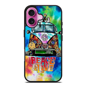 CHARLIE BROWN PEANUTS PEACE LOVE iPhone 16 Plus Case Cover