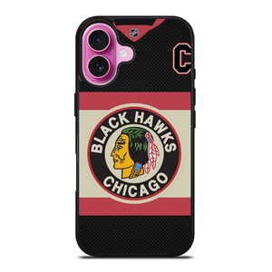 CHICAGO BLACKHAWKS JERSEY iPhone 16 Plus Case Cover CHICAGO BLACKHAWKS JERSEY iPhone 16 Plus Case Cover
