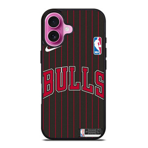 CHICAGO BULLS NIKE NBA STRIPE iPhone 16 Plus Case Cover