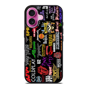 CLASSIC ROCK BAND COLLAGE iPhone 16 Plus Case Cover CLASSIC ROCK BAND COLLAGE iPhone 16 Plus Case Cover