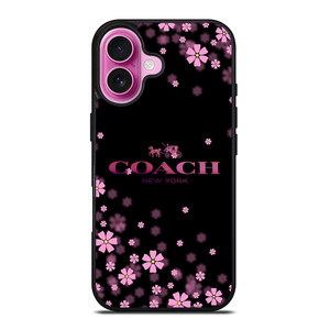 COACH FLOWERS PURPLE iPhone 16 Plus Case Cover