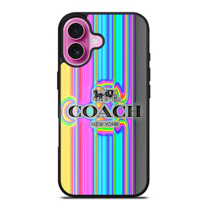 COACH NEW YORK ART iPhone 16 Plus Case Cover COACH NEW YORK ART iPhone 16 Plus Case Cover