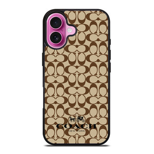 COACH NEW YORK BROWN iPhone 16 Plus Case Cover