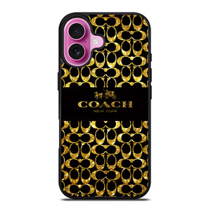 COACH NEW YORK GOLDEN iPhone 16 Plus Case Cover