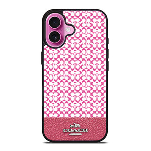 COACH NEW YORK PINK iPhone 16 Plus Case Cover COACH NEW YORK PINK iPhone 16 Plus Case Cover