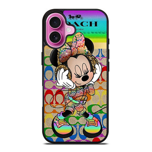 COACH RAINBOW MICKEY iPhone 16 Plus Case Cover