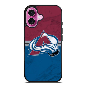 COLORADO AVALANCHE MARBEL iPhone 16 Plus Case Cover COLORADO AVALANCHE MARBEL iPhone 16 Plus Case Cover
