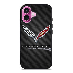 CORVETTE STINGRAY C7 CARBON LOGO iPhone 16 Plus Case Cover