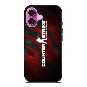 COUNTER STRIKE CSGO LOGO RED iPhone 16 Plus Case Cover