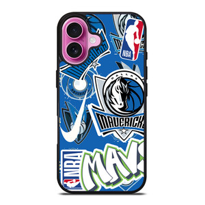 DALLAS MAVERICKS NBA STICKER BOMB iPhone 16 Plus Case Cover