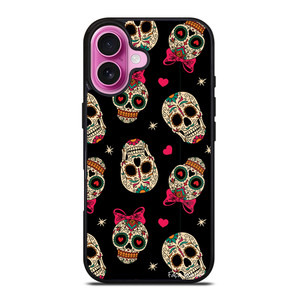 DAY OF THE DEAD CUTE PATTERN iPhone 16 Plus Case Cover