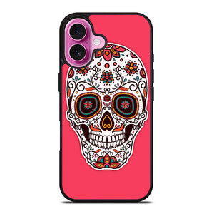 DAY OF THE DEAD PINK iPhone 16 Plus Case Cover