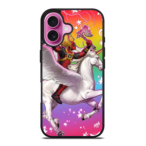 DEADPOOL UNICORN COLOR FULL iPhone 16 Plus Case Cover