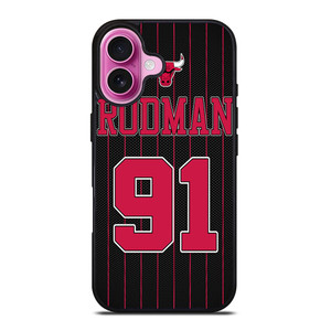 DENNIS RODMAN CHICAGO BULLS 2 iPhone 16 Plus Case Cover