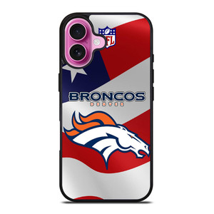 DENVER BRONCOS LOGO FOOTBALL iPhone 16 Plus Case Cover