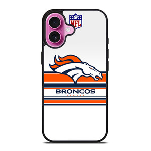 DENVER BRONCOS STRIPE LOGO iPhone 16 Plus Case Cover