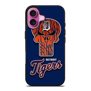 DETROIT TIGERS SKULL LOGO iPhone 16 Plus Case Cover