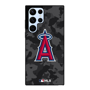 LOS ANGELES ANGELS BASEBALL BLACK CAMO Samsung Galaxy S22 Ultra Case Cover