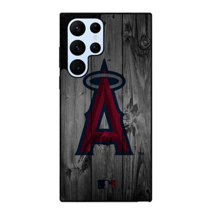 LOS ANGELES ANGELS BASEBALL MLB WOOD LOGO Samsung Galaxy S22 Ultra Case Cover