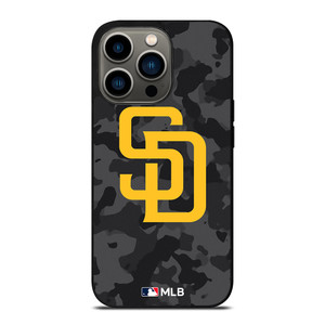 SAN DIEGO PADRES BASEBALL BLACK CAMO iPhone 13 Pro Case Cover SAN DIEGO PADRES BASEBALL BLACK CAMO iPhone 13 Pro Case Cover