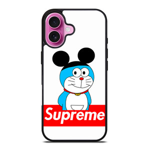 DORAEMON WITH MICKEY SUPREME iPhone 16 Plus Case Cover DORAEMON WITH MICKEY SUPREME iPhone 16 Plus Case Cover