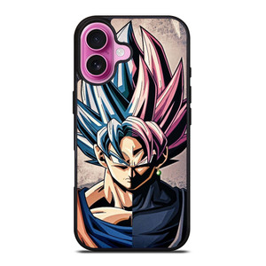 DRAGON BALL GOKU AND BLACK GOKU FACE iPhone 16 Plus Case Cover
