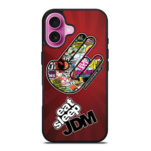 EAT SLEEP JDM LOGO iPhone 16 Plus Case Cover