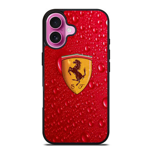 FERRARI DROP WATER RED iPhone 16 Plus Case Cover FERRARI DROP WATER RED iPhone 16 Plus Case Cover