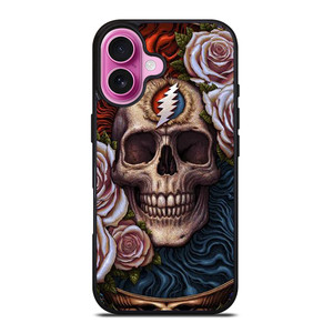 GRATEFUL DEAD SKULL AND ROSE LOGO iPhone 16 Plus Case Cover