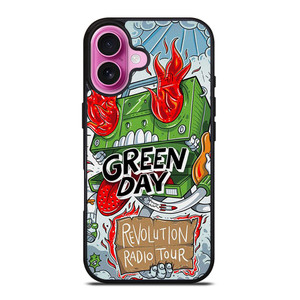 GREEN DAY REVOLUTION RADIO TOUR iPhone 16 Plus Case Cover GREEN DAY REVOLUTION RADIO TOUR iPhone 16 Plus Case Cover